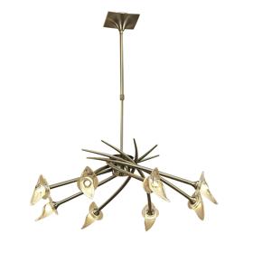 M0361  Flavia Telescopic Pendant Round 8 Light